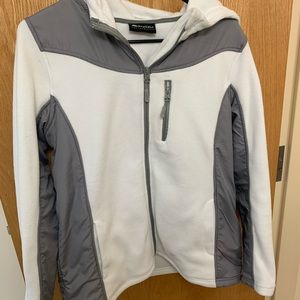 Beautiful white and grey winter coat